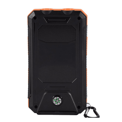 Solar Power Bank 20000mAh with LED Torch & Compass