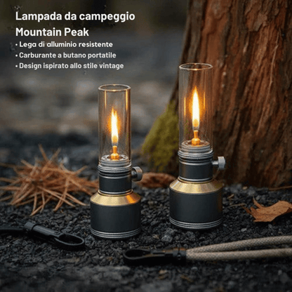 Portable Camping Lantern — Warm Butane Light