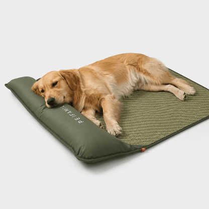 Breathable Pet Cooling Mat with Bolster — Dogs & Cats