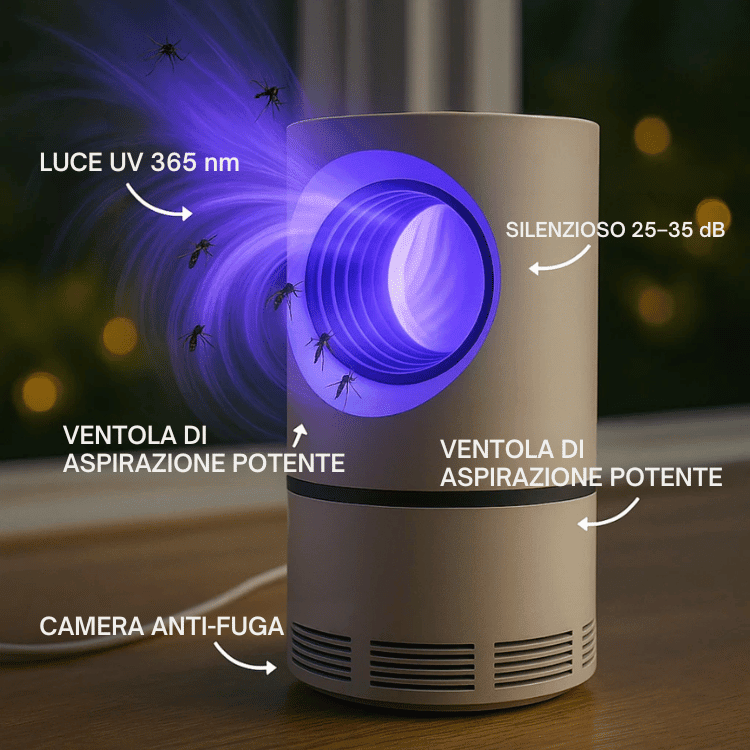 UV Electric Insect Trap for Mosquitoes and Flies