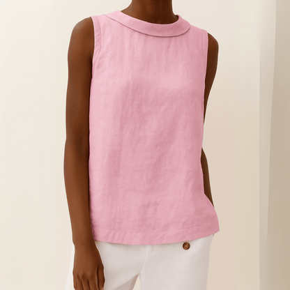 Sleeveless Roll-Neck Top — Elegant Flattering Fit