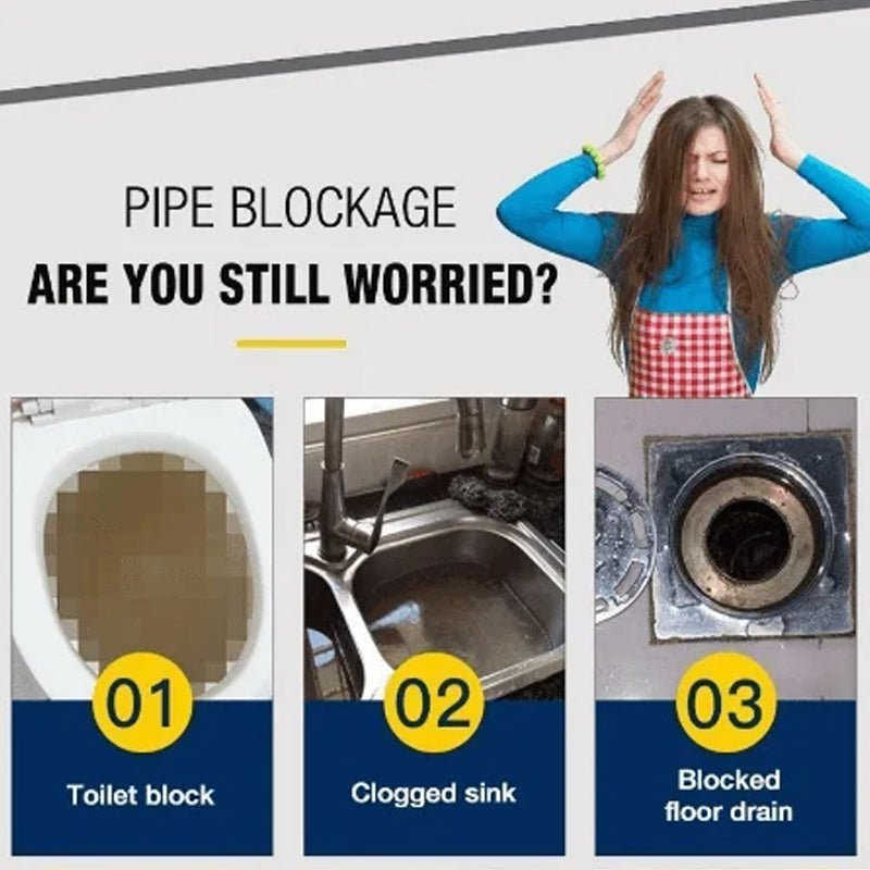 Drain Cleaner Powder — Unclog Pipes and Stop Odors
