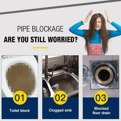 Drain Cleaner Powder — Unclog Pipes and Stop Odors