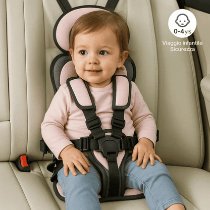 Portable Folding Car Seat — 5-Point Harness