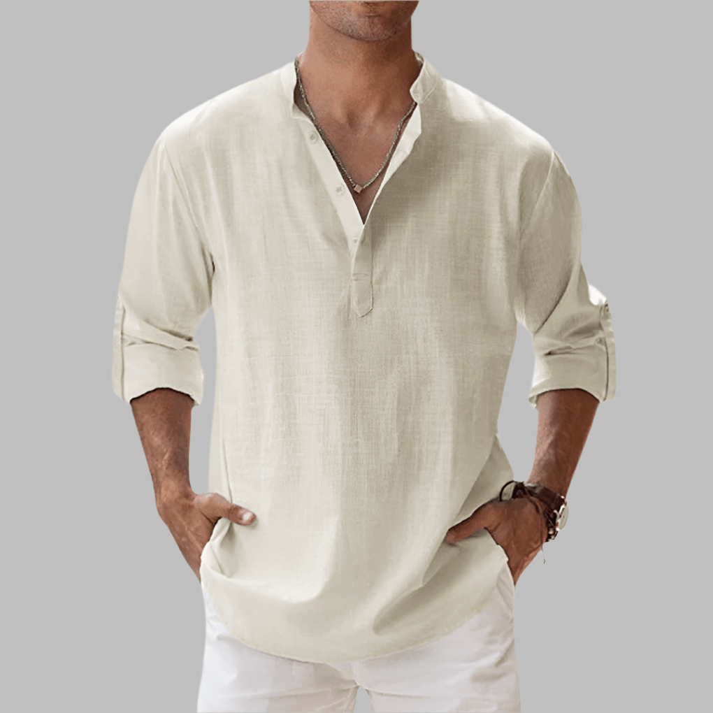Men's Linen Shirt — Breathable Relaxed Summer Fit