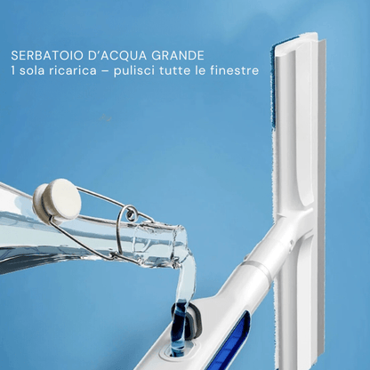 3-in-1 Window Cleaner — Telescopic Spray Squeegee