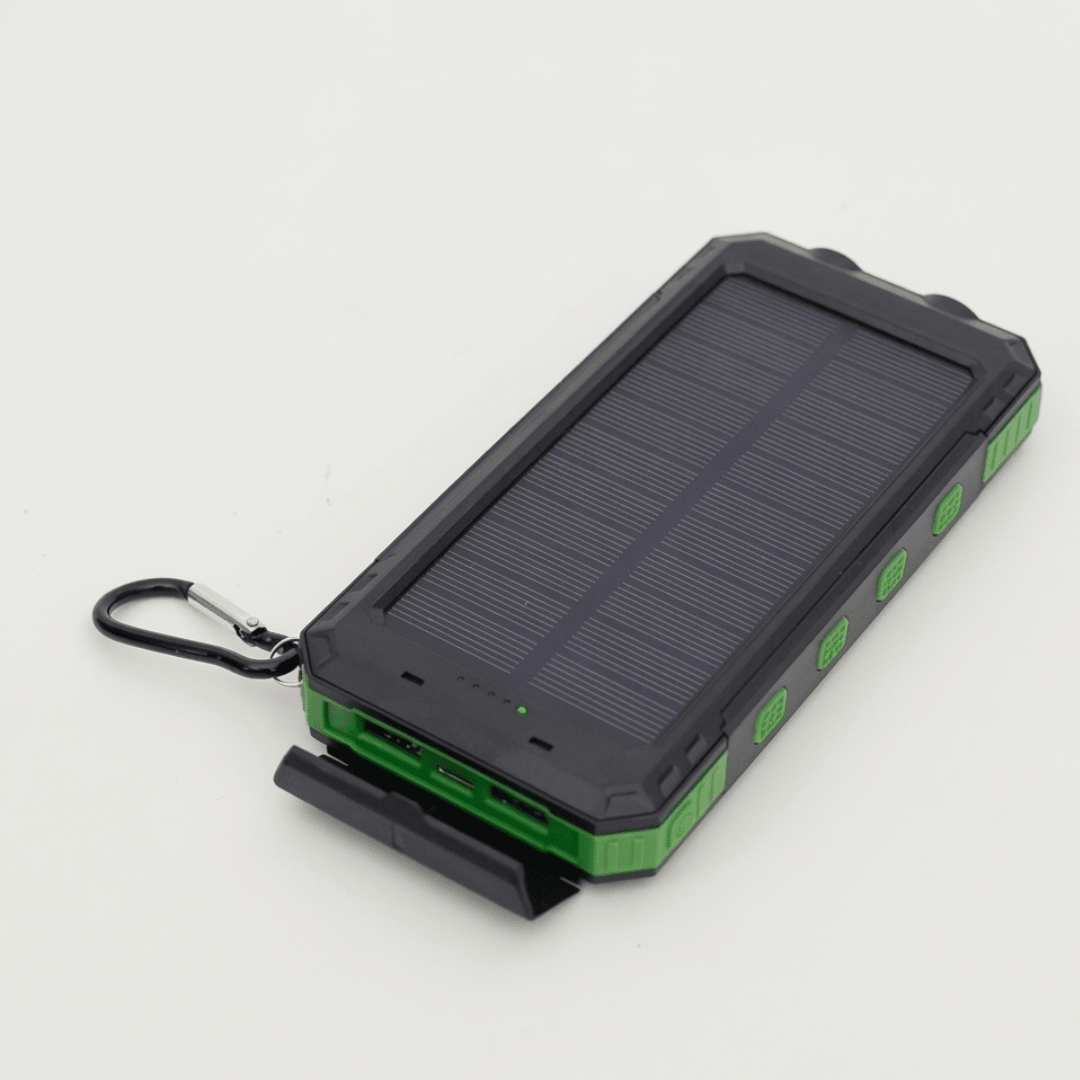 Solar Power Bank 20000mAh with LED Torch & Compass