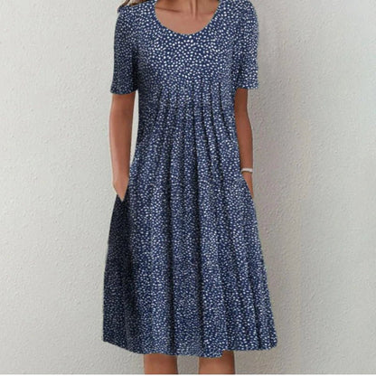 Floral Midi Dress — Casual A-Line Everyday Style