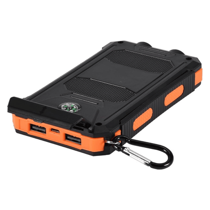 Solar Power Bank 20000mAh with LED Torch & Compass