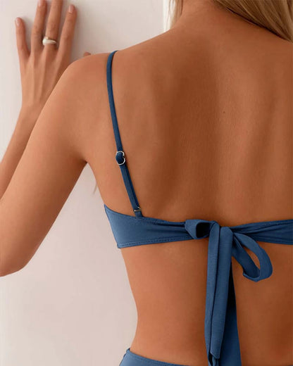 Push-Up Bikini Set with Shaping Fit & Adjustable Ties