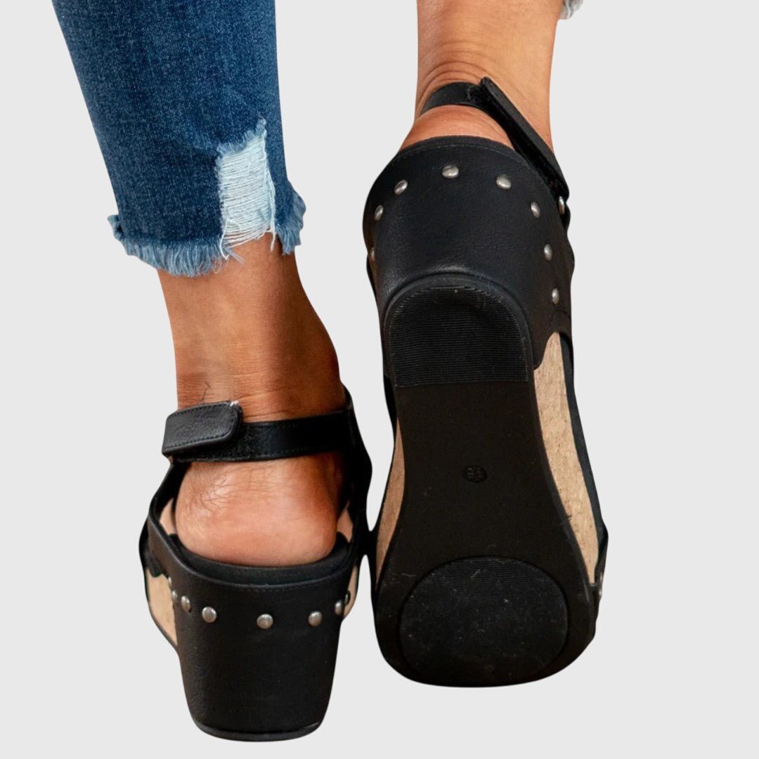 Orthopedic Wedge Sandals — Adjustable Strap Comfort