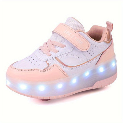 LED Sneakers — Retractable Wheels for Kids
