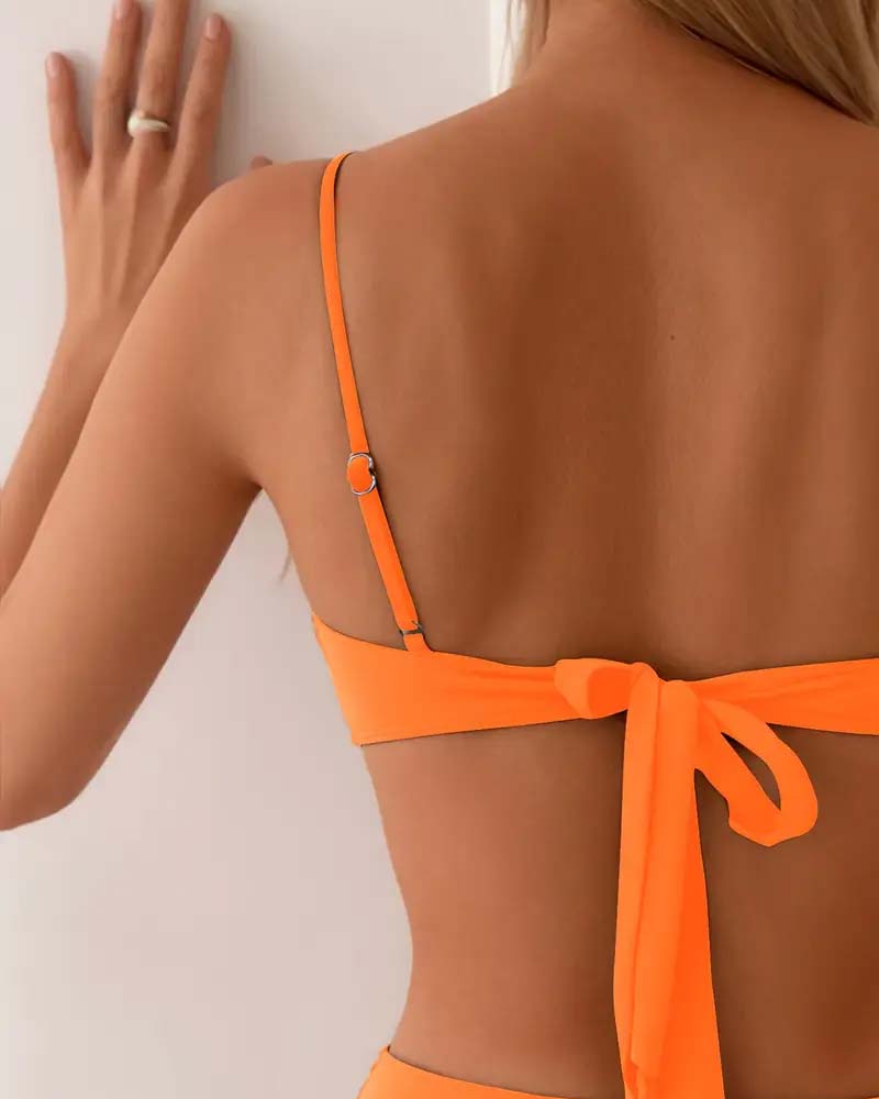 Push-Up Bikini Set with Shaping Fit & Adjustable Ties