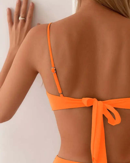 Push-Up Bikini Set with Shaping Fit & Adjustable Ties