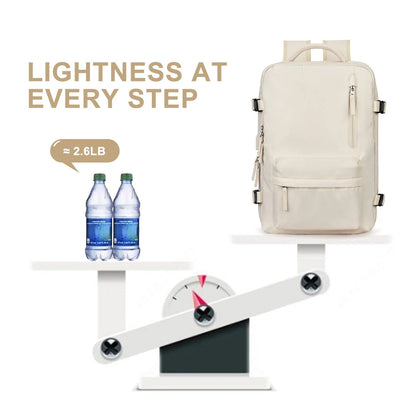 35L Women's Travel Backpack — Waterproof with USB Port