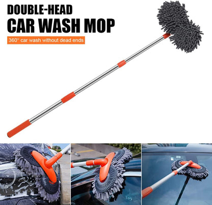 Telescopic Car Brush — Extendable 360° Head