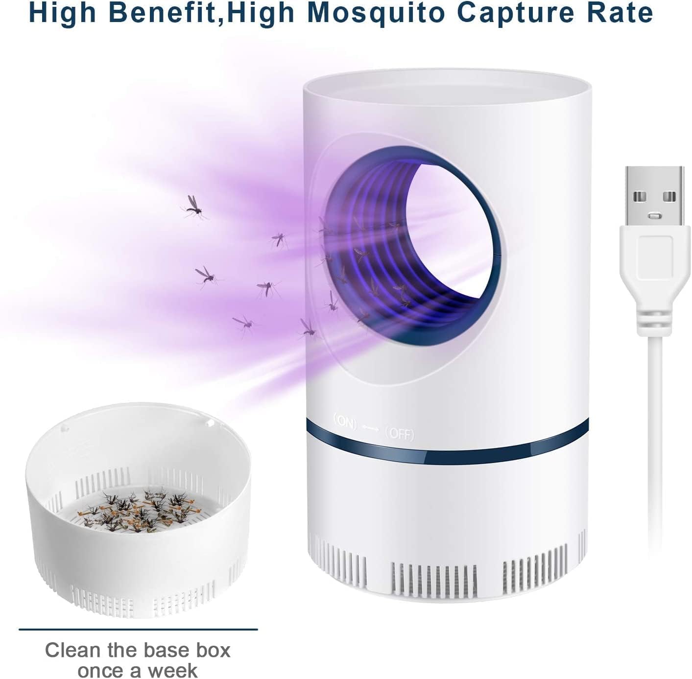 UV Insect Trap for Mosquitoes and Flies