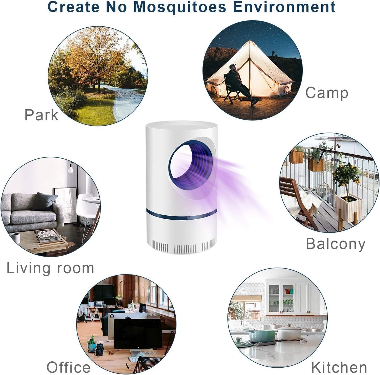 UV Insect Trap for Mosquitoes and Flies