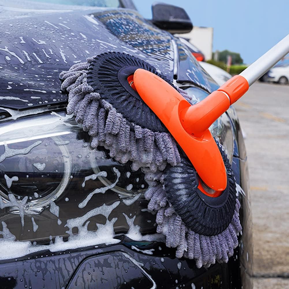 Telescopic Car Brush — Extendable 360° Head