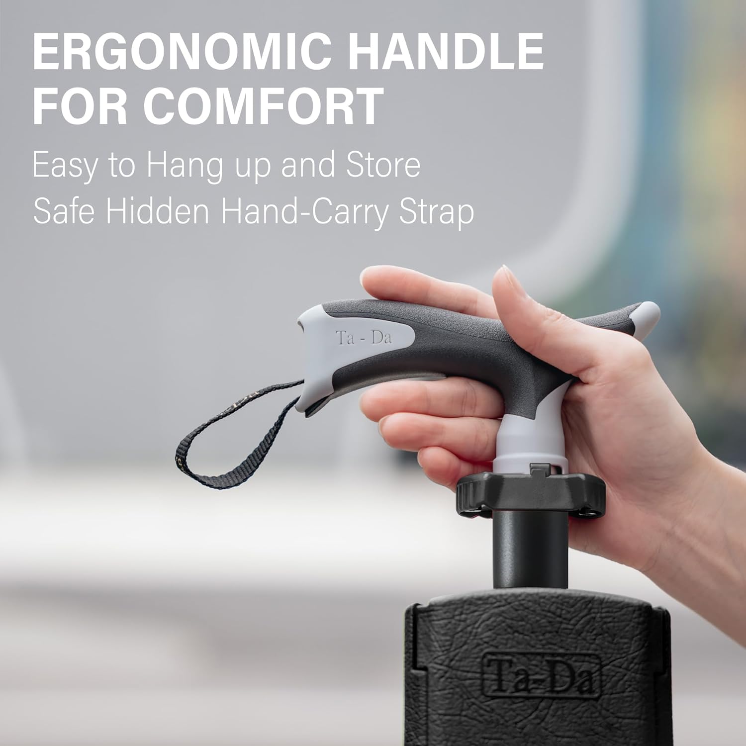 Trekking Pole with Built-In Folding Seat — Rest Anywhere