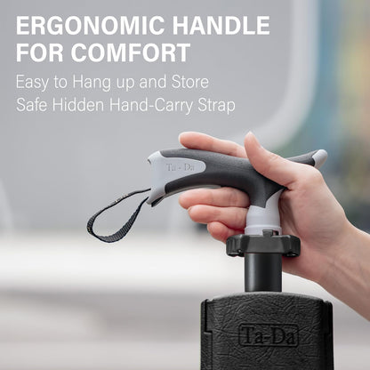 Trekking Pole with Built-In Folding Seat — Rest Anywhere