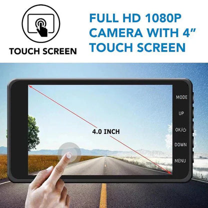 Dual 1080p Dash Cam — Front & Rear, 170° IPS Display