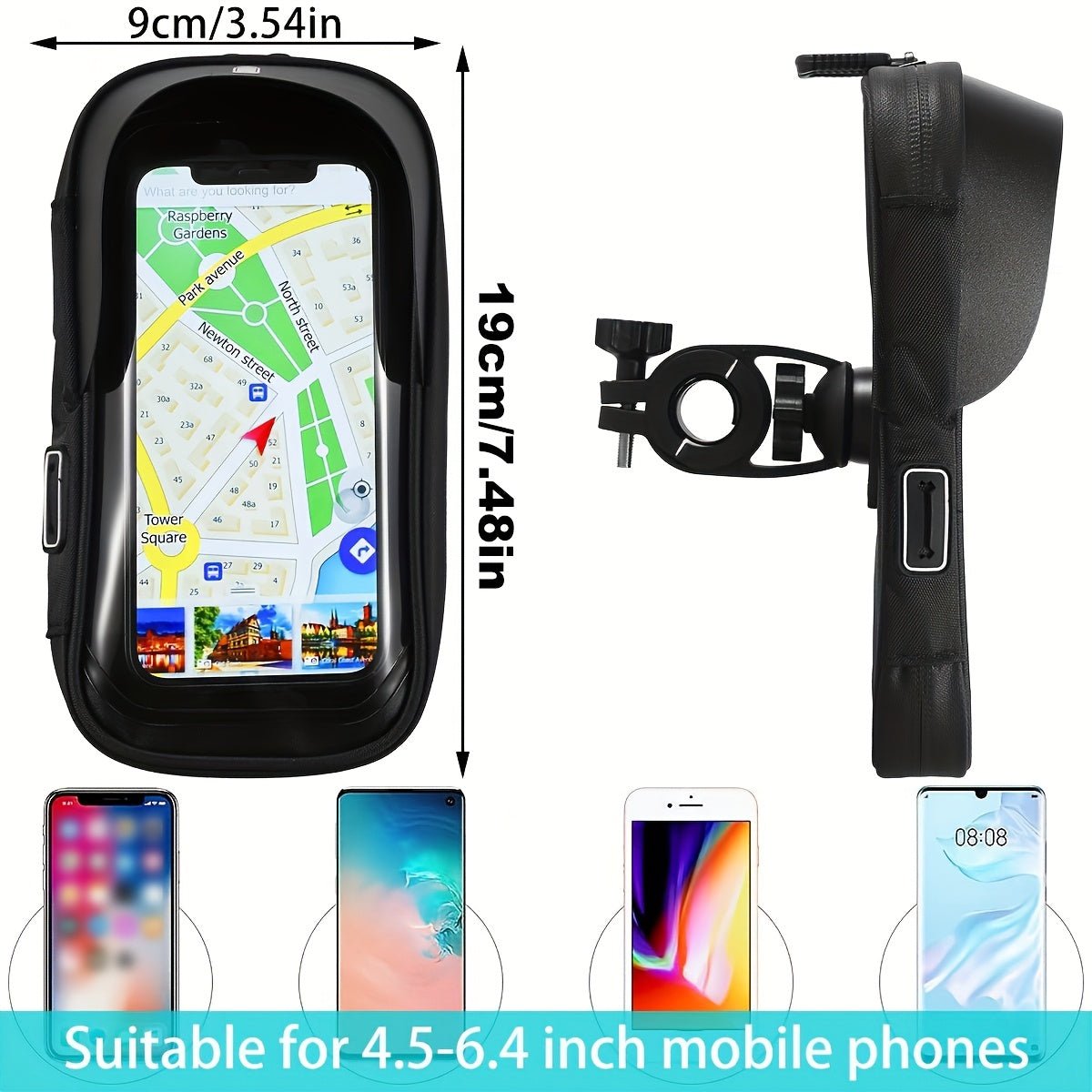 Waterproof Bike & Motorcycle Phone Holder — 360 Rotation
