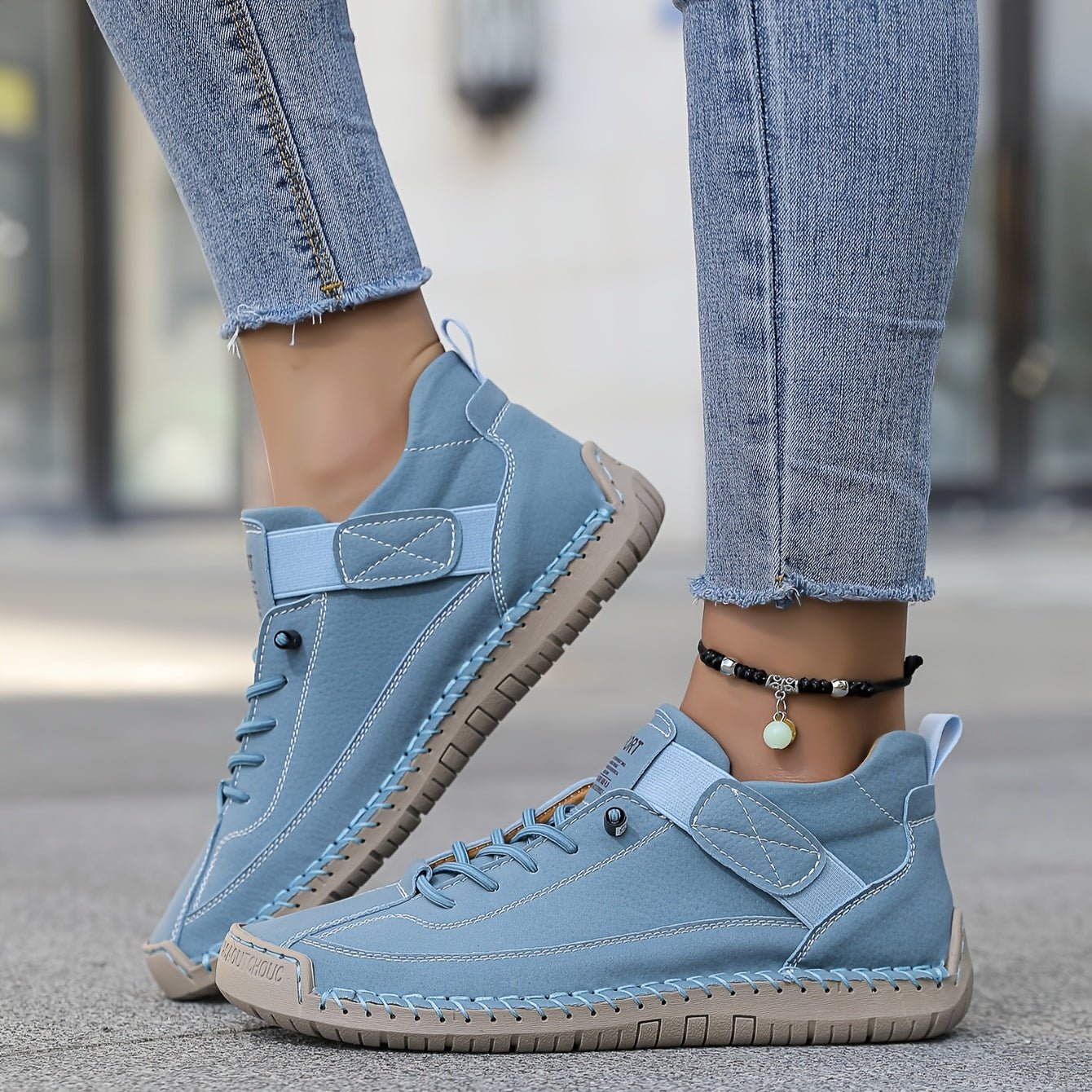 Orthopedic Sneakers with Adjustable Velcro Strap