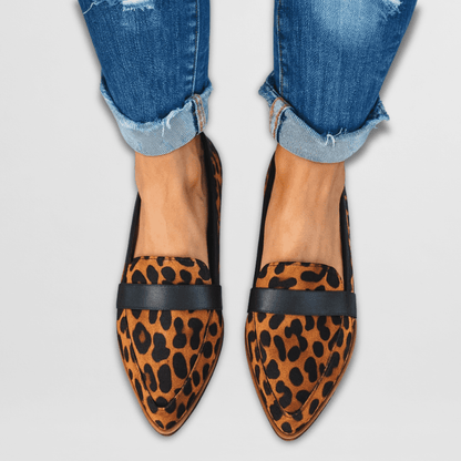 Women's Pointed Suede Loafers — Elegant Slip-On