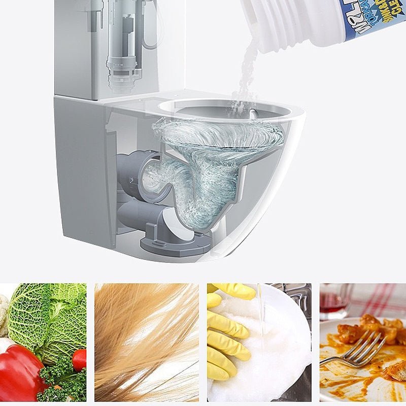 Drain Cleaner Powder — Unclog Pipes and Stop Odors