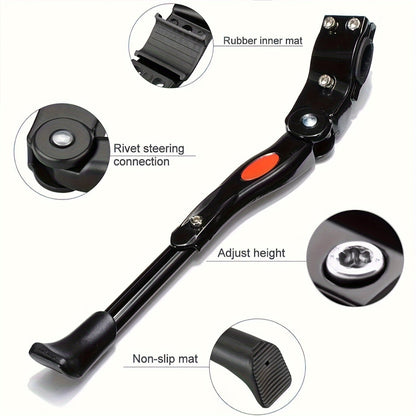 Adjustable Bike Kickstand — Stable Side Stand Support