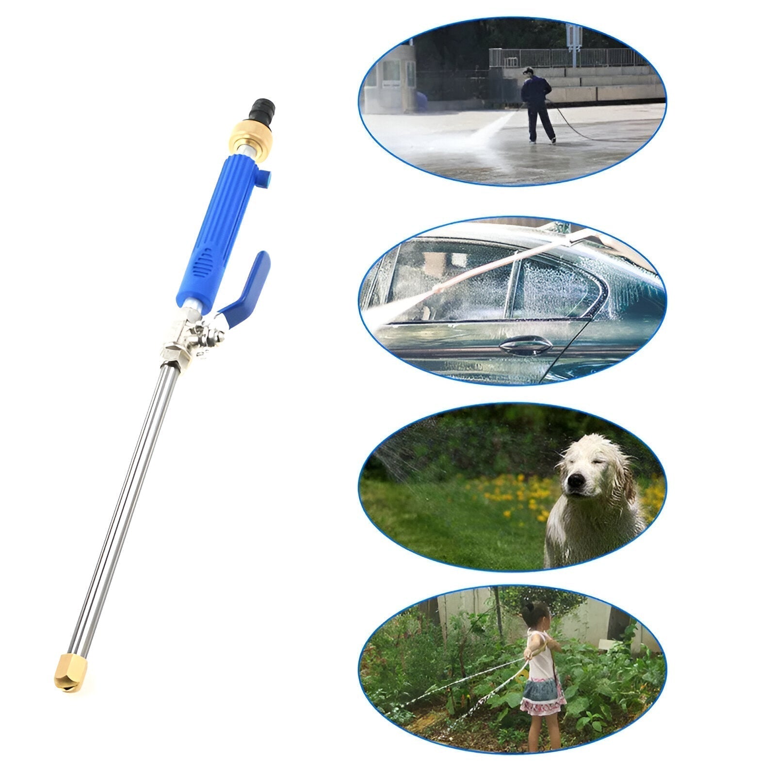 Garden Hose Power Nozzle — High-Pressure Cleaning