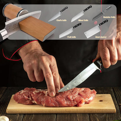 Rolling Knife Sharpener — Diamond Magnetic Guide
