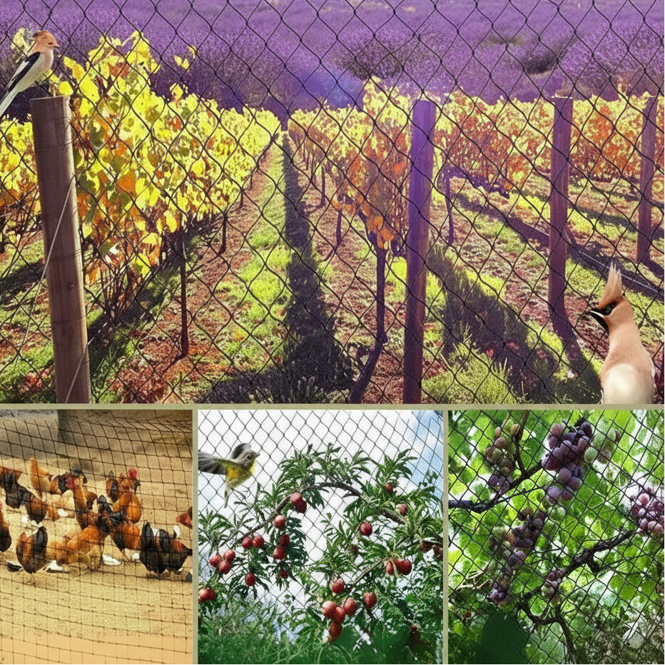 UV-Resistant Bird Netting for Fruit Trees