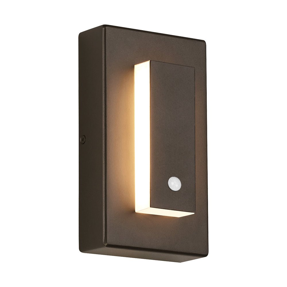Outdoor Wall Light with PIR Motion Sensor — Warm LED