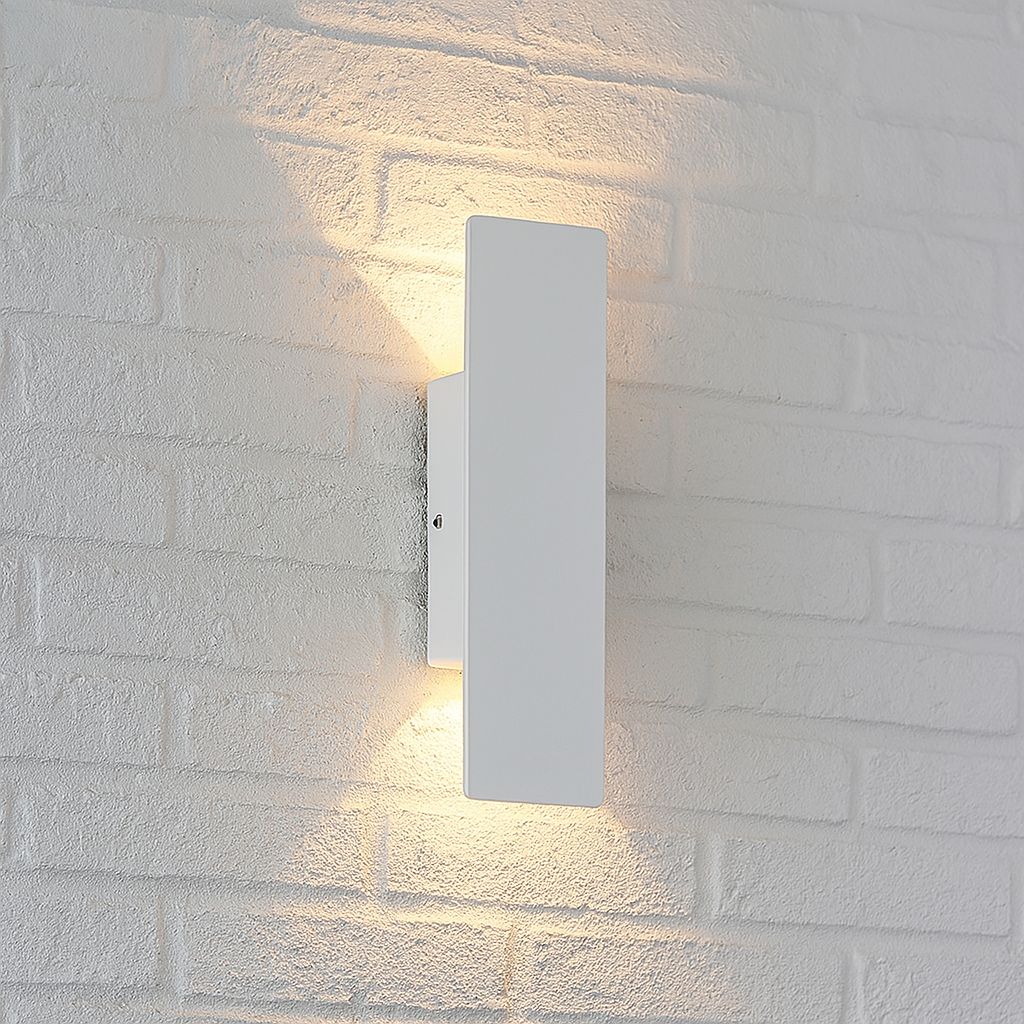 Outdoor LED Wall Light — Weatherproof White Sconce