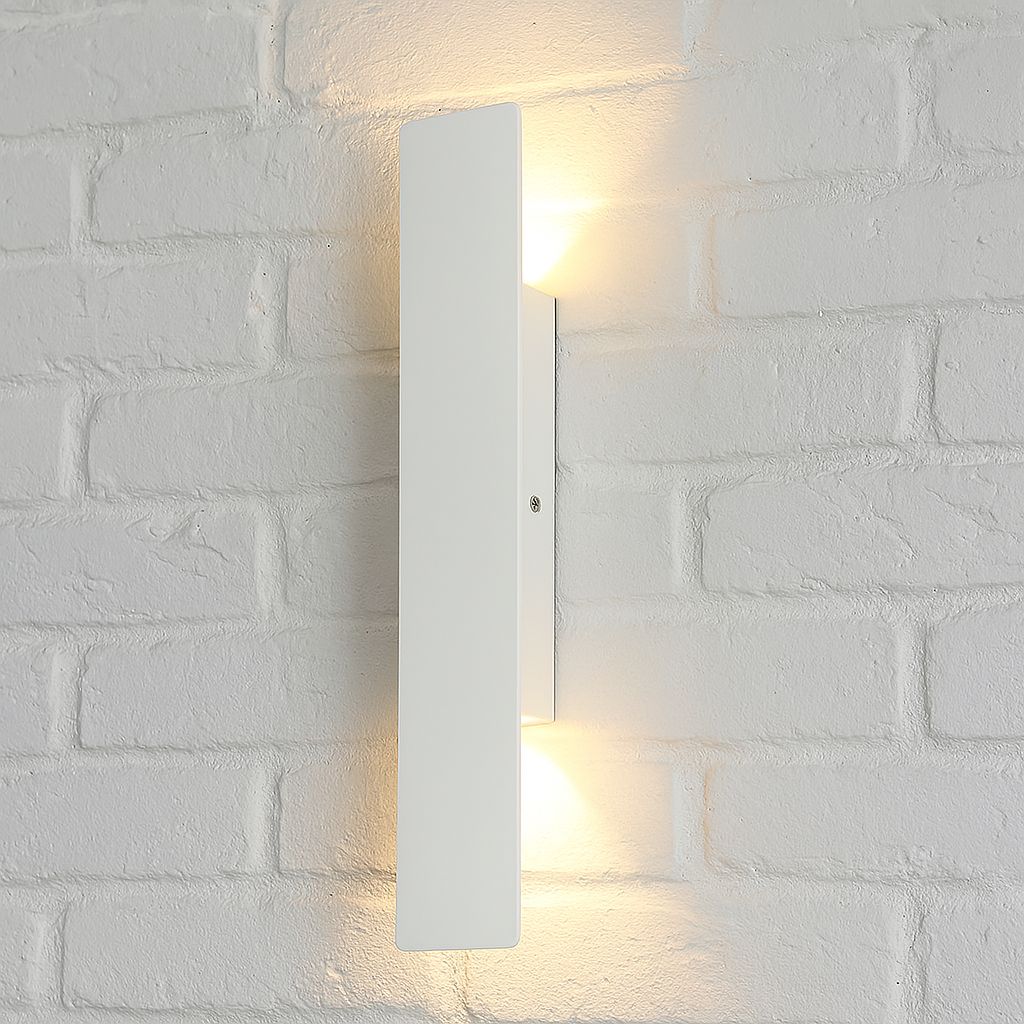 Outdoor LED Wall Light — Weatherproof White Sconce