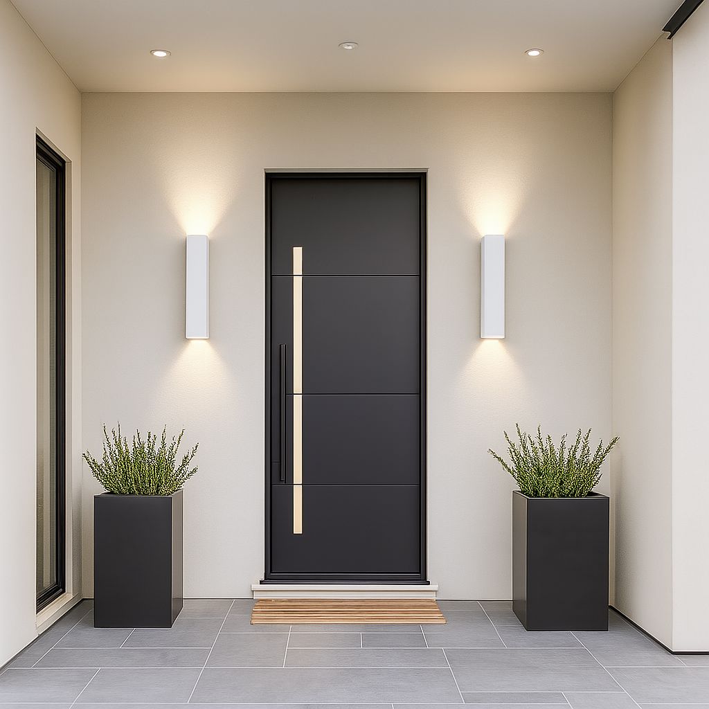 Outdoor LED Wall Light — Weatherproof White Sconce
