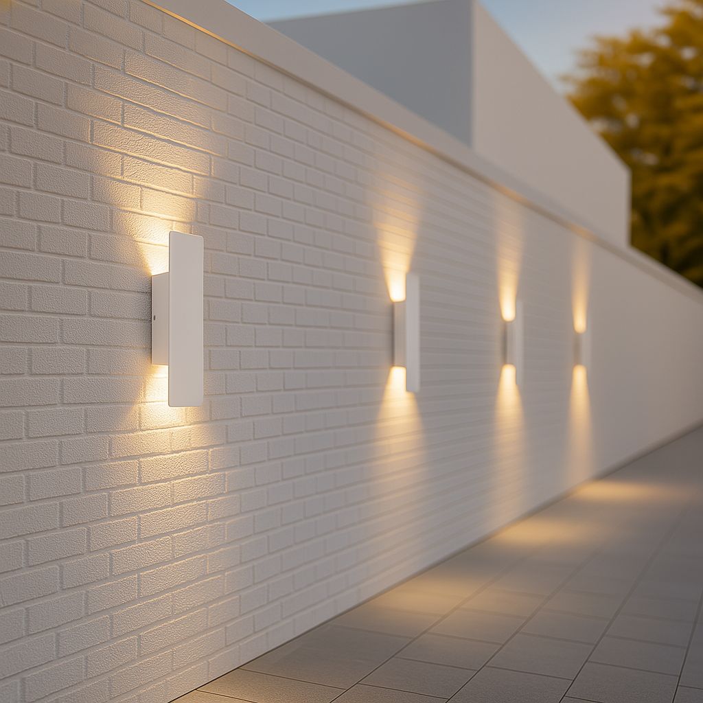 Outdoor LED Wall Light — Weatherproof White Sconce