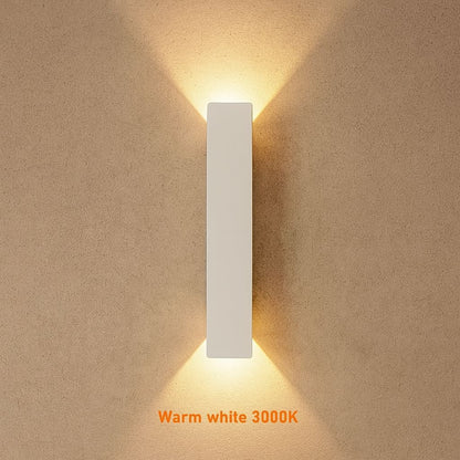Outdoor LED Wall Light — Weatherproof White Sconce
