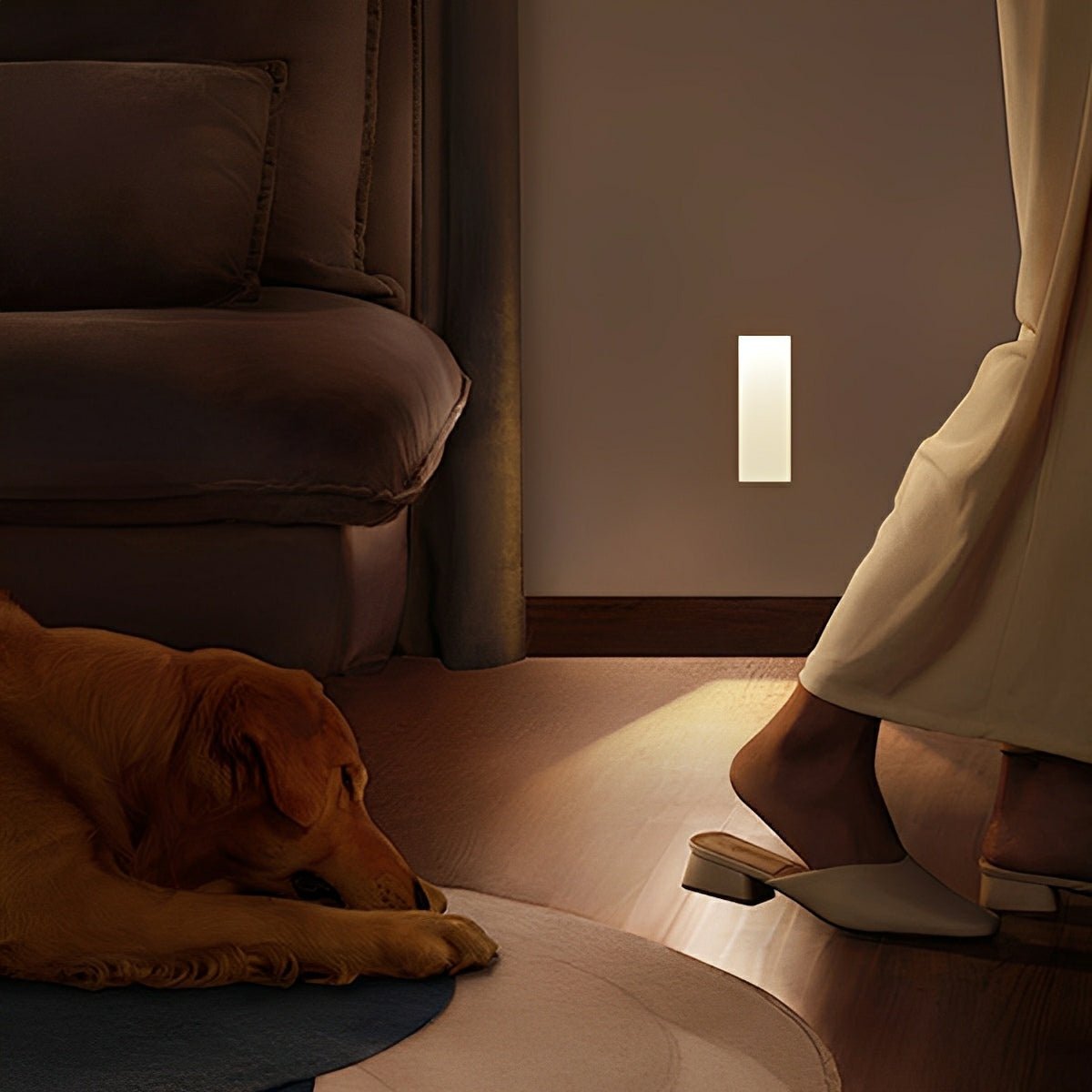 Minimalist LED Wall Sconce with Motion Sensor