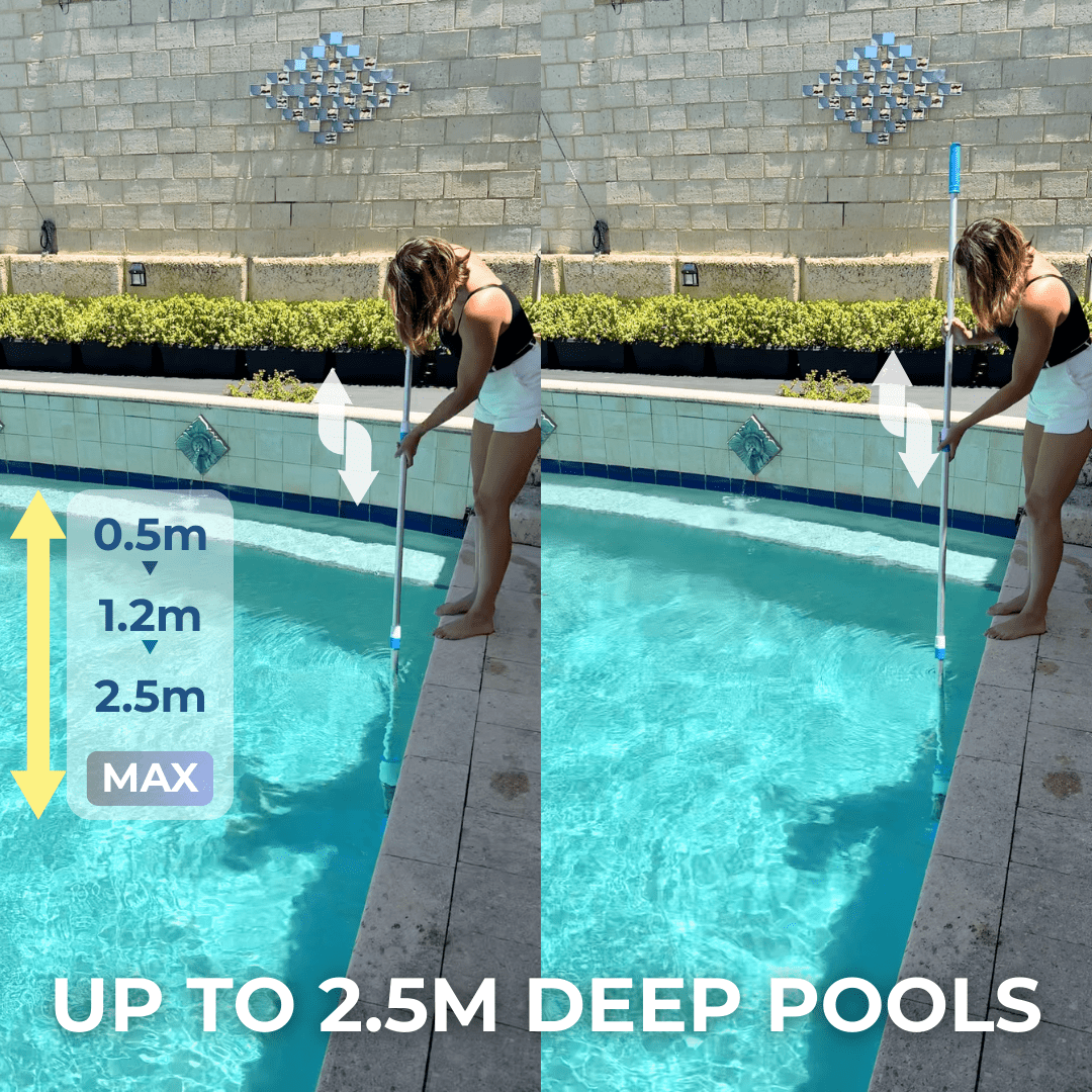 Cordless 3-in-1 Pool Vacuum — Rechargeable Cleaner