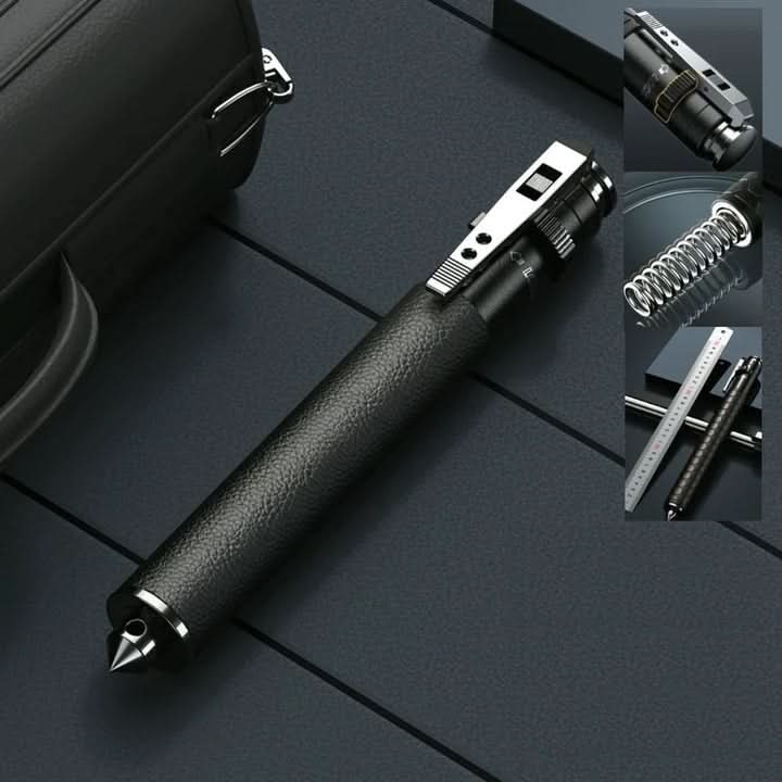 Folding Trekking Pole — Automatic Open, Non-Slip Grip