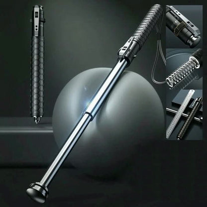 Folding Trekking Pole — Automatic Open, Non-Slip Grip