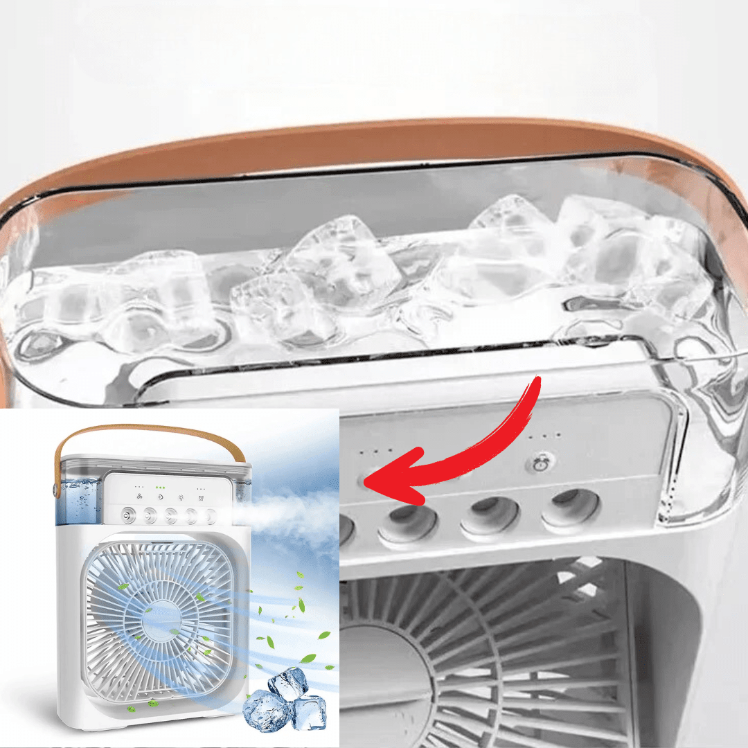 Mini Portable Air Cooler — Rechargeable with Water Tank