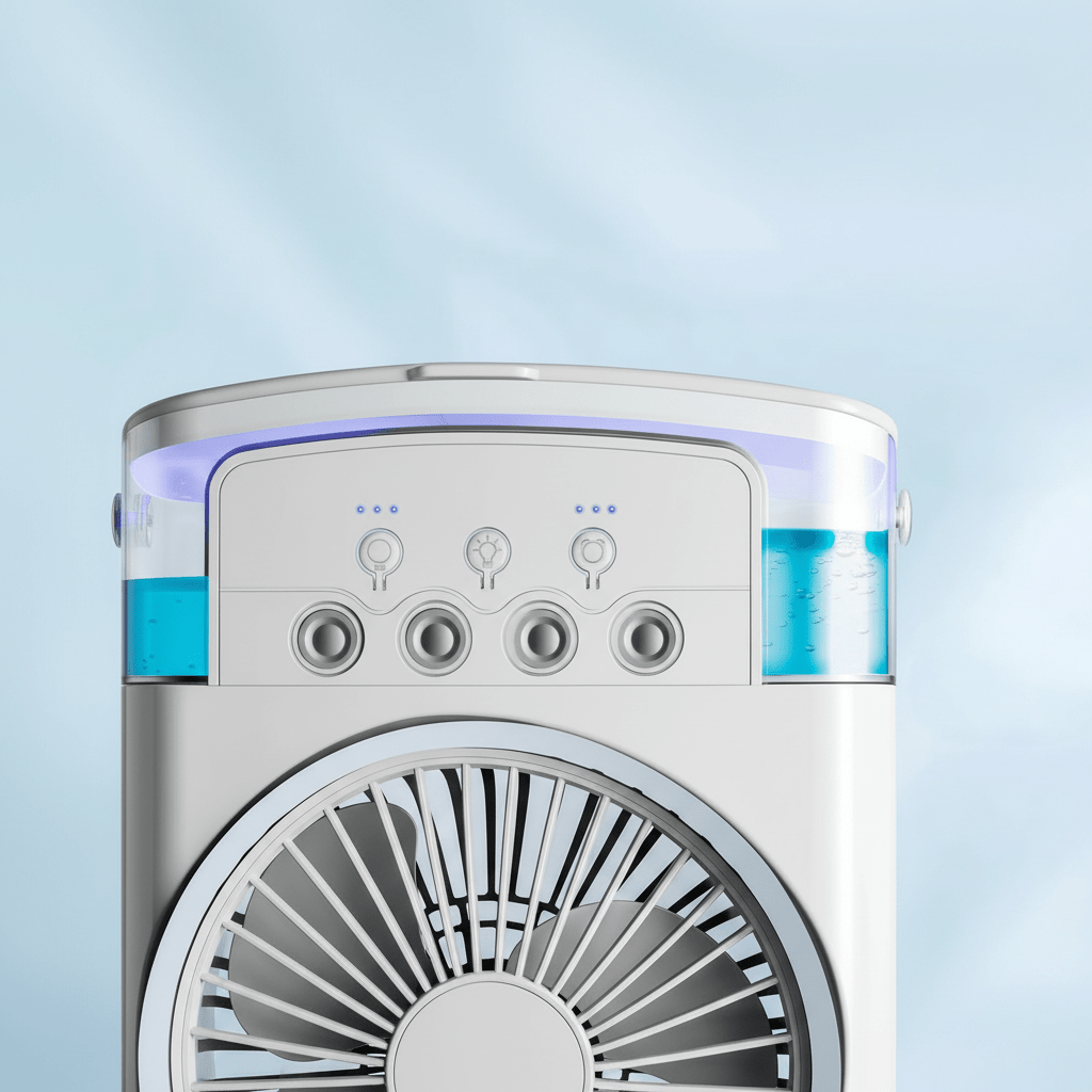 Mini Portable Air Cooler — Rechargeable with Water Tank