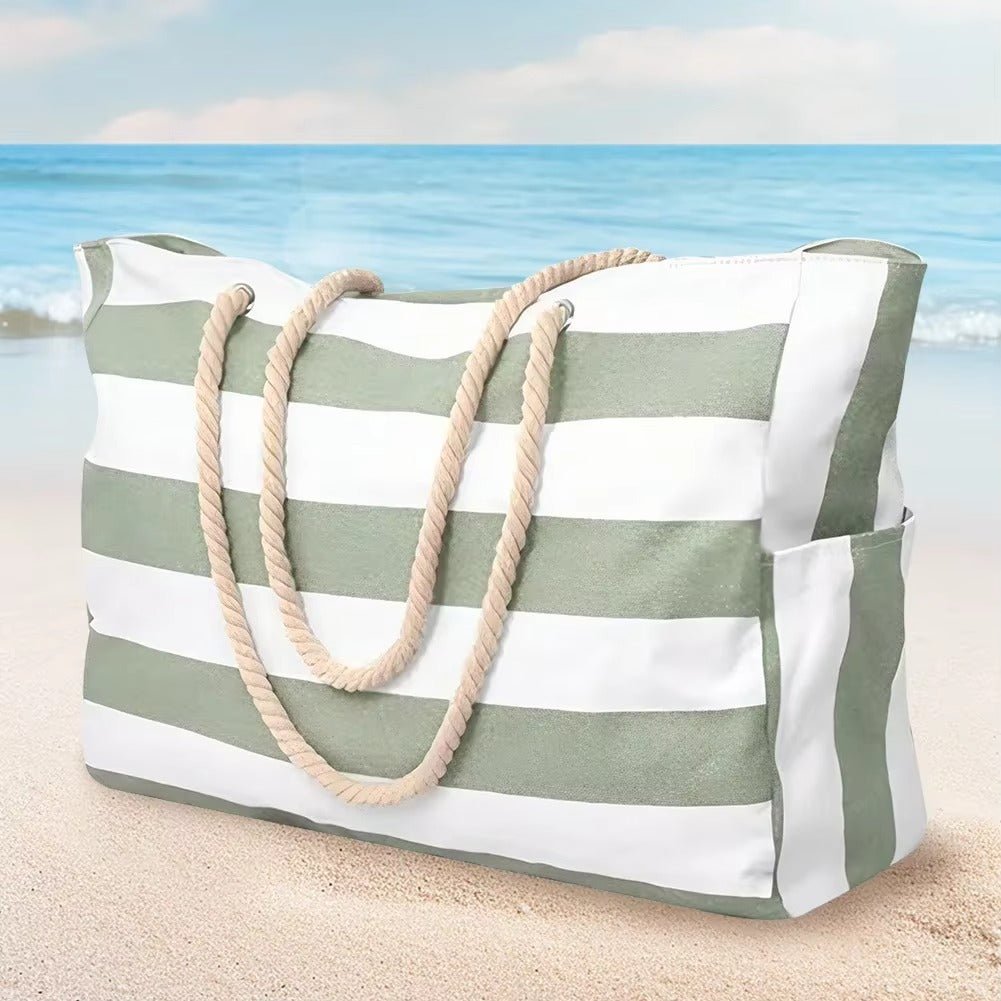 Waterproof Beach Bag — Large 20L Organized Tote