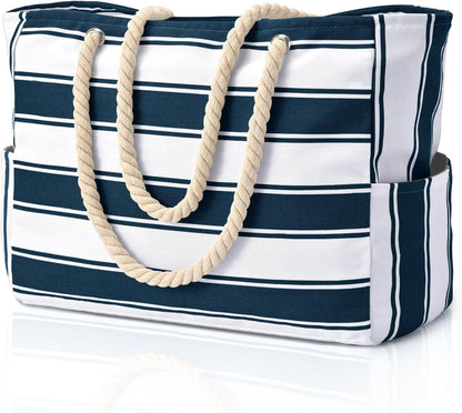 Waterproof Beach Bag — Large 20L Organized Tote