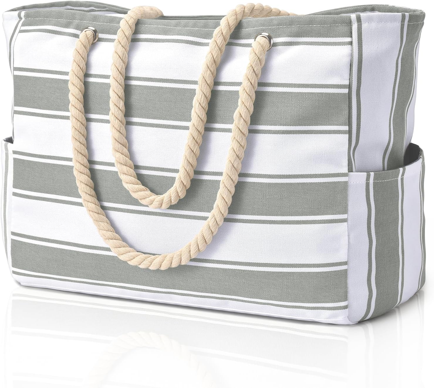Waterproof Beach Bag — Large 20L Organized Tote