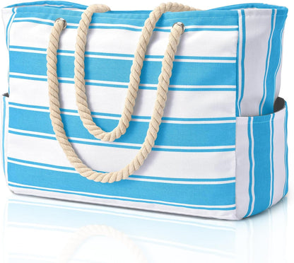 Waterproof Beach Bag — Large 20L Organized Tote